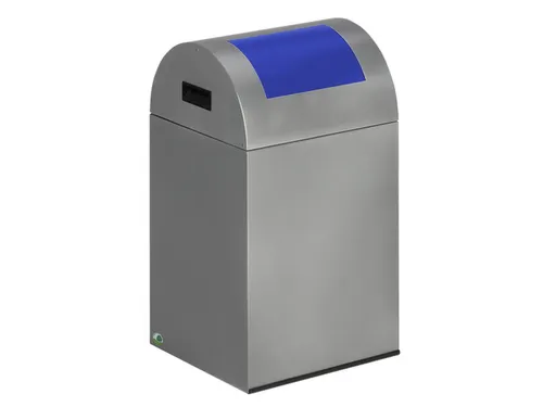 Afvalverzamelaar Zelfblussend 43 Liter 660X320X320Mm Klemring Blauw