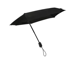 Paraplu STORMaxi opvouwbaar Ø 90cm handmatige sluiting windproof zwar - 2