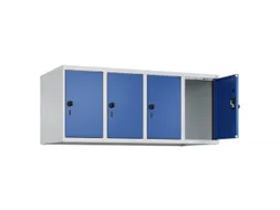 opzetkast,v. locker,4vak.,vak B 300mm,HxBxD 500x1200x500mm