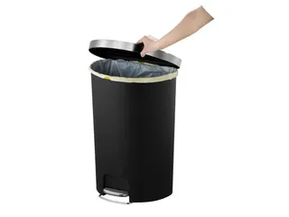 Hana pedaalemmer halfrond 55 Liter Zwart - 6