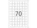 HERMA 10105 Verwijderbare etiketten A4 24x24mm Wit 1750 stuks