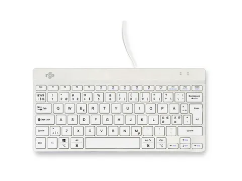R-GO Tools Compact Break Toetsenbord Kabelgebonden QWERTY Wit