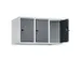 opzetkast,v. locker,3vak.,vak B 300mm,HxBxD 500x900x500mm,draaigrendel