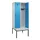 locker met bank,HxBxD 2120x800x815mm,2vak,vak B 400mm,draaigrendel