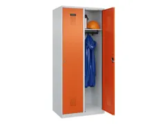 locker,HxBxD 1850x800x500mm,2vak,vak B 400mm,cil.-slot,staand op vloer