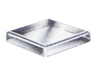 stofdeksel,Polystyreen,v. inzetkist,BxD 49x49mm,transparant - 1