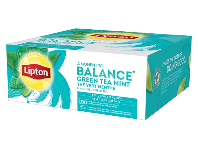 Thee Lipton Green Tea Mint Met Envelop 100Stuks