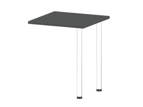 aanbouwtafel,i.h.v.,HxBxD 720-840x600x600mm,MS-donkergrijs