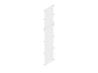 zijwand,v. inhaakstelling,HxD 3000x600mm,verzinkt,rooster,MW 50x50mm - 1