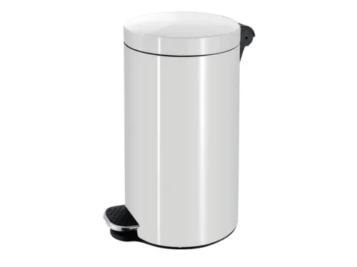pedaalemmer,20l,HxØ 440x300mm,binnenbak kunststof,romp staal wit