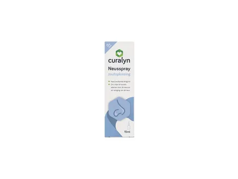 Curalyn Neusspray Zoutoplossing 15 ml milde neusspray