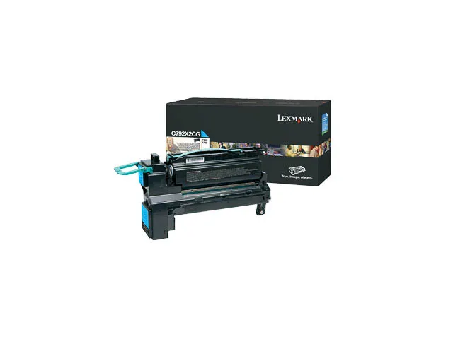 Tonercartridge Lexmark C 792 x 2 cg 20000 Pagina's Cyaan