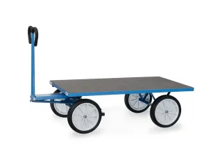 Handtrekwagens 6405v 4 Wielen 1000kg 1600x900mm Massief Rubber - 1