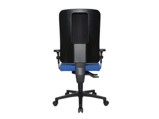Bureaustoel,Synchroonmech.,M. Armleuningen,Zitting Stof Blauw - 6
