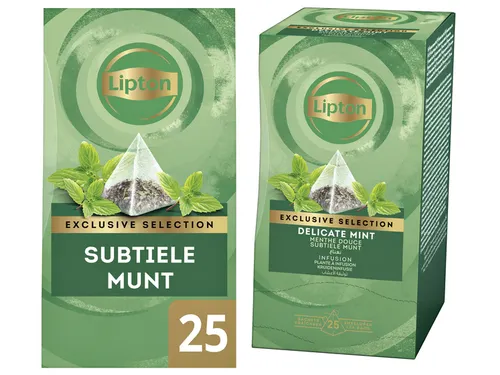 Thee Lipton Exclusive subtiele munt 25x2gr