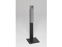 Staande Asbak 3.5 liter HXBXD 1250x310x310mm Voet Zwart Zilverkleurig