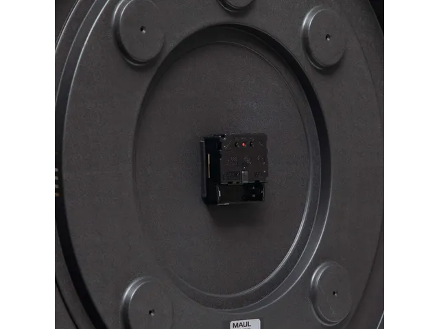 Wandklok MAUL Climb RC Ø47x5.5cm zwart kunststof frame incl.batterij