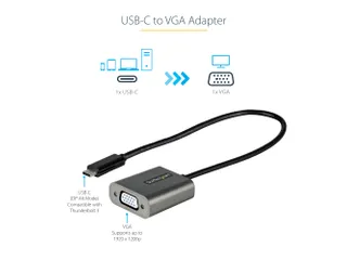 USB C naar VGA Adapter 1080p USB Type-C naar VGA Adapter Dongle - 3