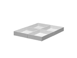 Inzetbak Djois halfhoog 30x122x168mm 1-vaks grijs - 1