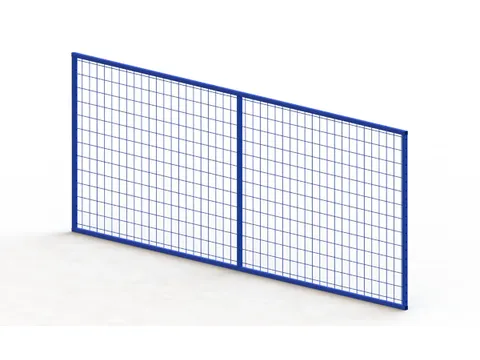 gaasachterwand,v. palletstelling,HxB 1100x2700mm,v. traversen L 2700mm