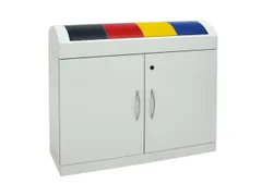 Afvalverzamelstation 4x45 Liter Romp Ral7035