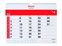 Maandkalender 2027 Quantore