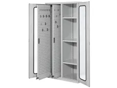 verticale kast,HxBxD 1950x1000x600mm,vensterdeur,RAL5010
