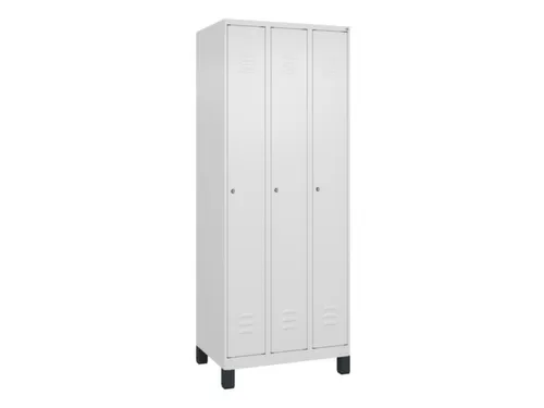 locker,HxBxD 1950x750x500mm,3vak,vak B 250mm,cil.-slot,voeten