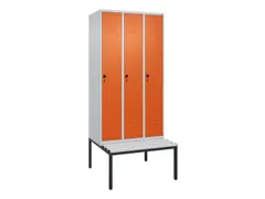 locker voor scheiding van kleding,HxBxD 2120x900x815mm,3vak
