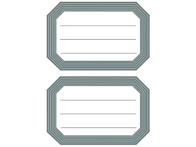 Boek Etiket Herma 5719 82x55mm Grijze rand gelinieerd 12 stuks