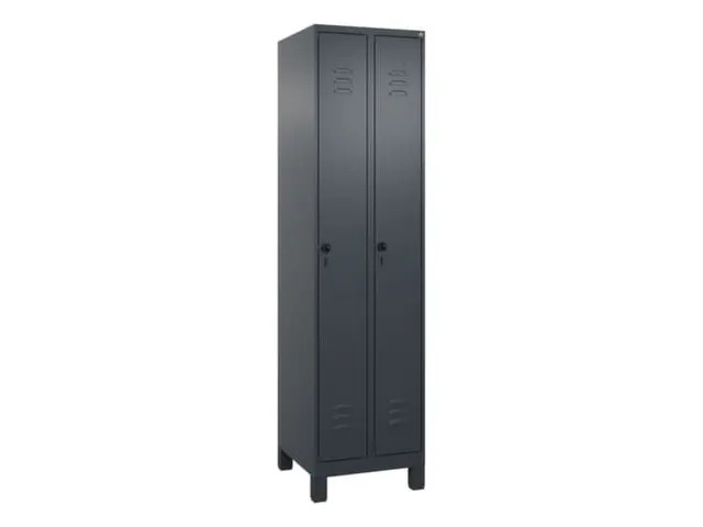 locker,HxBxD 1950x500x500mm,2vak,vak B 250mm,draaigrendel,voeten