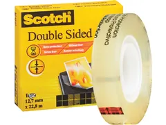 Plakband Scotch 665 12mmx22.8m dubbelzijdig