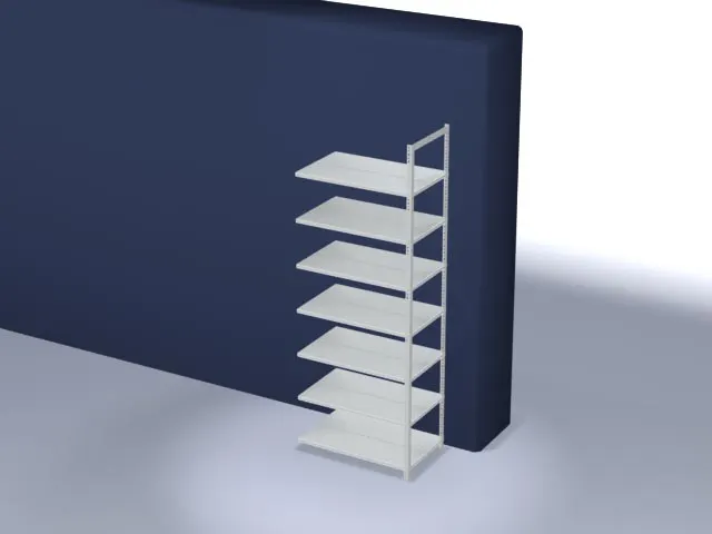 dossierstelling,aanbouwveld,HxBxD 2550x1000x600mm,vaklast 90kg