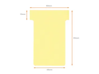 Planbord T-kaart Nobo nr 2 48mm geel - 5