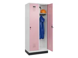 locker,HxBxD 1950x800x500mm,2vak,vak B 400mm,draaigrendel,sokkel