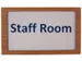 Plaque de porte modulable Prémium aspect bois 150x90mm
