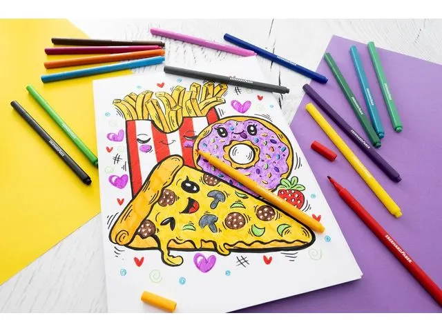 Feutre EFA couleurs assorties 16 pièces