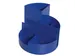 Pennenkoker MAUL roundbox 7 vakken Ø140x125mm blauw