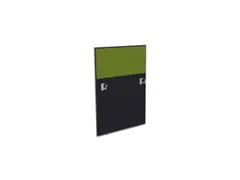 baliepaneel,v. bureau,aanbouw links,B 800mm,CC-zwart,BN7048-groen