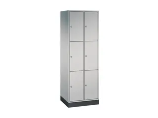lockerkast,HxBxD 1950x620x500mm,2x3vakken,cil.-slot,sokkel - 2