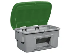 strooigoedbak,700l,HxBxD 930x1400x1070mm,PE,grijs,deksel groen