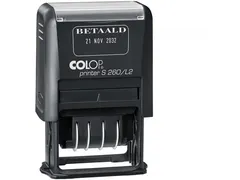 tekststempel datum BETAALD