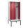 locker met bank,HxBxD 2120x900x815mm,3vak,vak B 300mm,draaigrendel
