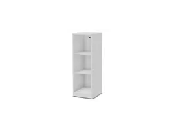 vitrinekast,HxBxD 1155x400x445mm,2xhouten vloer,3 OH,Bl-wit