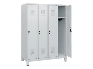schoollocker,HxBxD 1630x1200x500mm,4vak,vak B 300mm,draaigrendel - 1