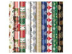 Geschenkpapier Kerst Premium 70cmx2m assorti
