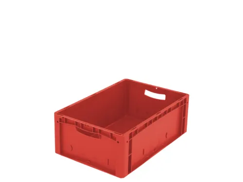 Euronorm Stapelkrat Pp 220x600x400mm Wanden/bodem Gesloten Rood 44l