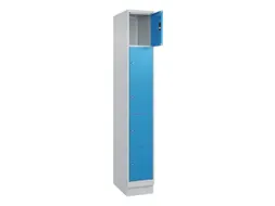 lockerkast,HxBxD 1950x300x500mm,1x5vakken,vak B 300mm,cil.-slot,sokkel