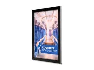 Vergrendelbaar Posterframe Slim Premium Design Outdoor A1 Alu/ Zwart - 1