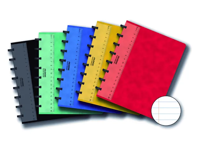 Schrift Adoc Classic A5 lijn 144 pagina's 90gr assorti